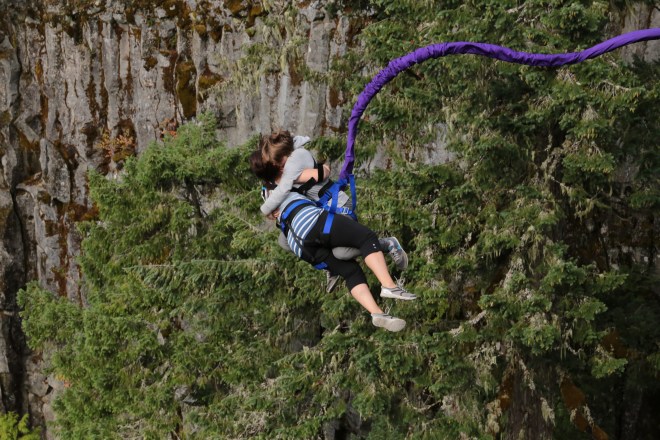 Just jumped off a bridge... no big deal