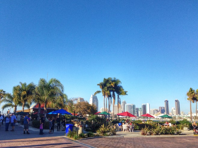 Cute shops and restaurants at the Ferry Landing on Coronado